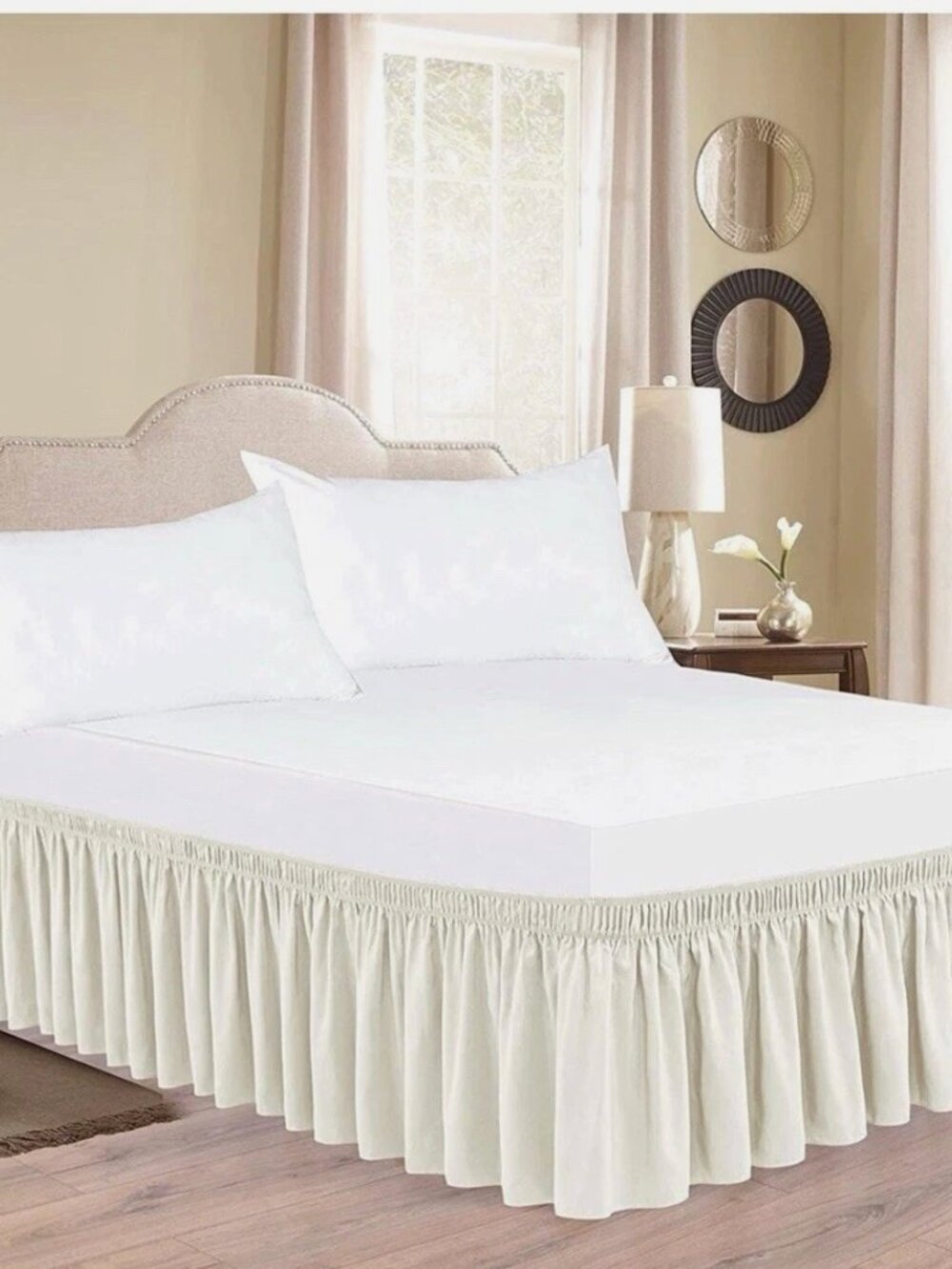 Biscayne bay Wrap Around Bed Skirts For King